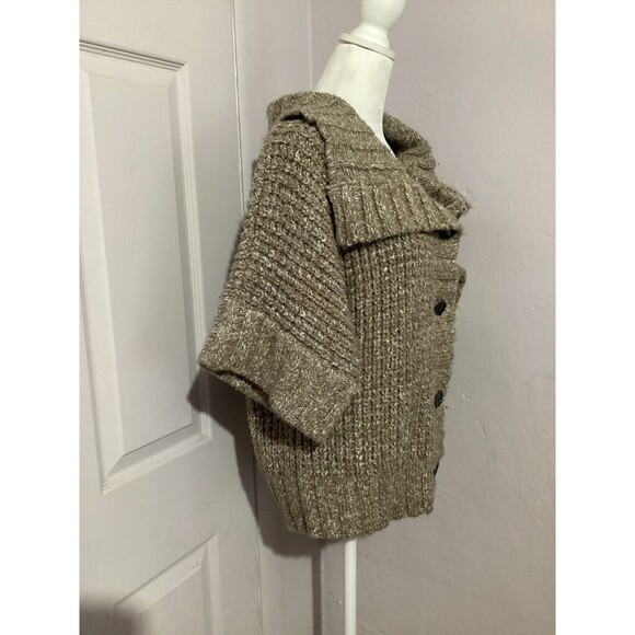 Kenneth Cole Taupe Knit Cardigan - Picture 2 of 6